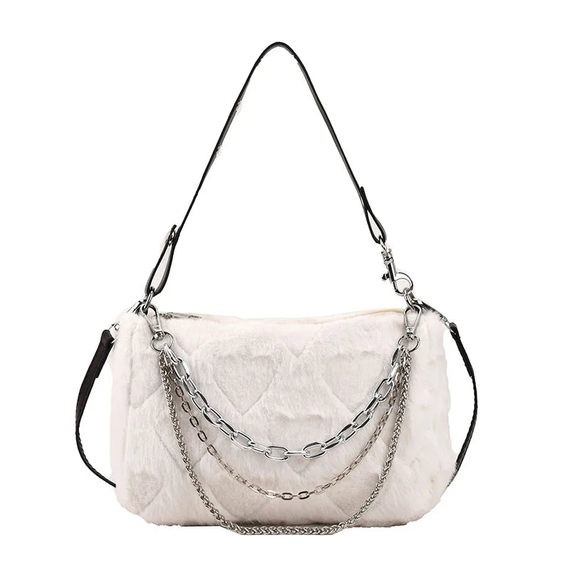 Stylish Crossbody Shoulder Bag for Women, Big Pockets, Zipper Closure
