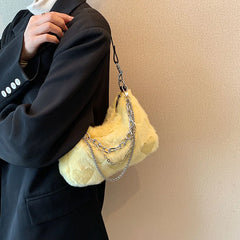 Stylish Crossbody Shoulder Bag for Women, Big Pockets, Zipper Closure