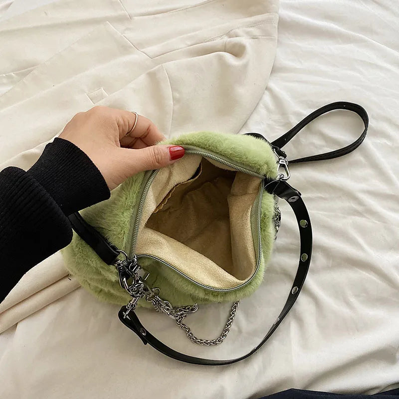Stylish Crossbody Shoulder Bag for Women, Big Pockets, Zipper Closure