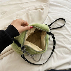 Stylish Crossbody Shoulder Bag for Women, Big Pockets, Zipper Closure