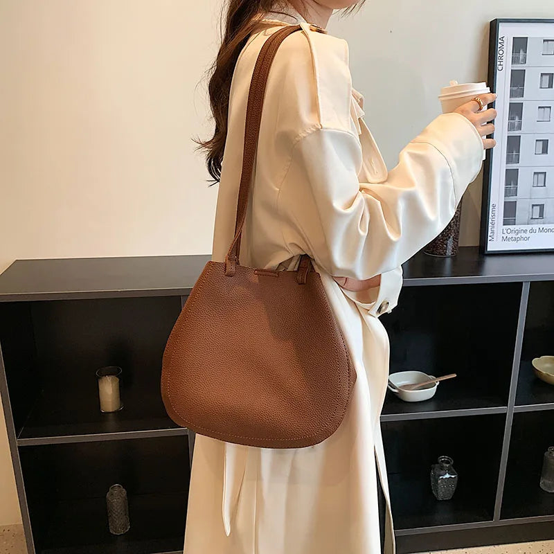 Fashionable Style Women Bags Female PU Leather Handlebag For Work Leisure