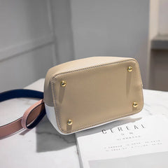 Stylish Bucket Bag PU Leather Shoulder Crossbody Messenger