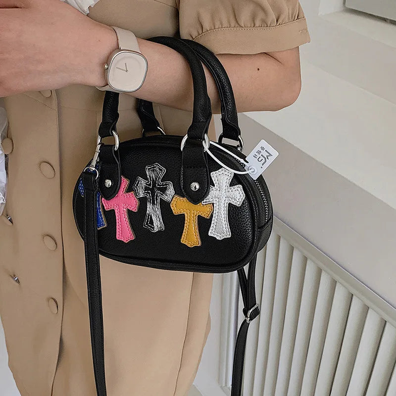 Retro Bowling Bag Women Gothic Cross Body Pillow Bag Gift