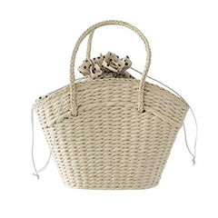 Straw Woven Women Casual Shoulder Bag Large Capacity Travel Shopping Tote Bag