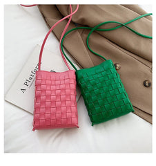 Woven Small Bag Women's Mini Messenger Shoulder Bag