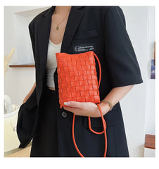 Woven Small Bag Women's Mini Messenger Shoulder Bag