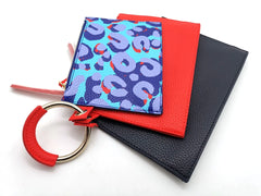 Women's 3-in-1 Handbag with Metal Ring Wallet