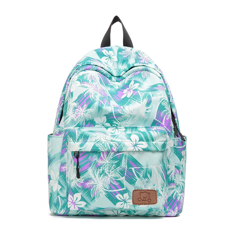 Fashion Print Shoulder Bags Women Waterproof Travel Backpack Student Backbags