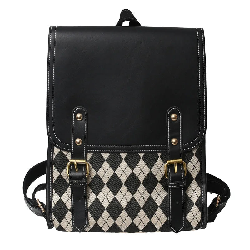 Fast Drop Girl Backpack Bag Retro Versatile Large Capacity Student School Bag