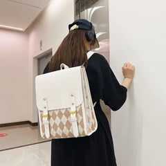 Fast Drop Girl Backpack Bag Retro Versatile Large Capacity Student School Bag