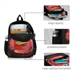 Racing Cars Backpack for Men Women Teens