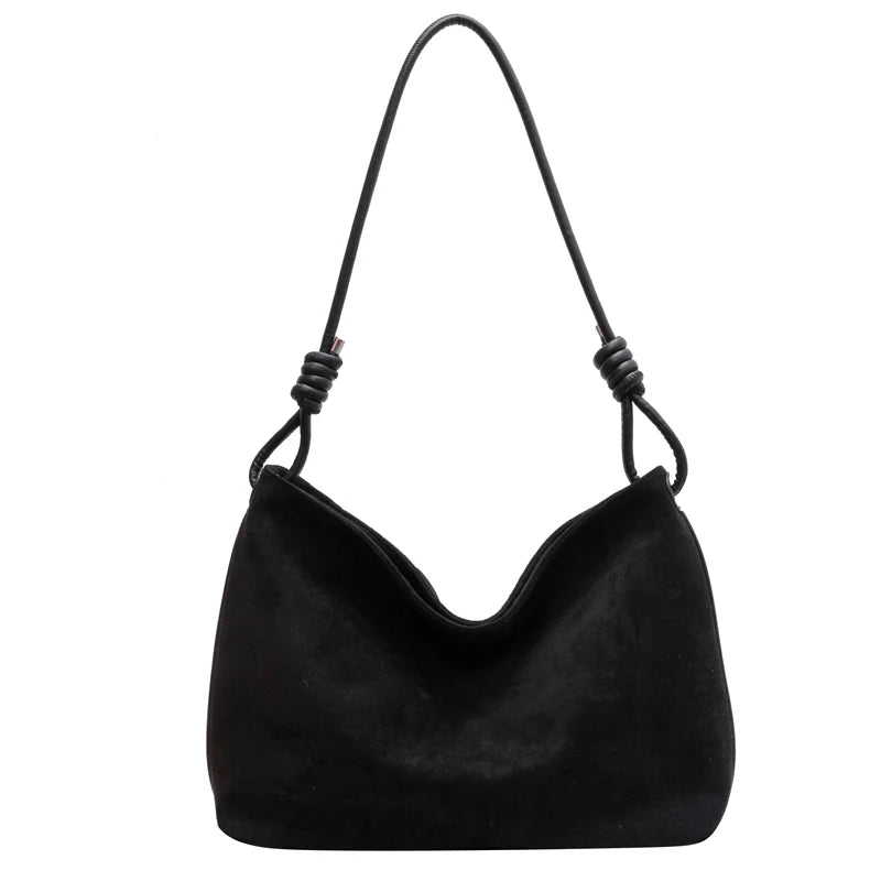 Large Faux Suede Crossbody Bag for Women Handbag Purse