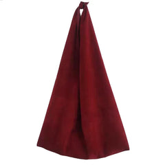 Retro Knotted Faux Suede Shoulder Bag Women Large Capacity Crossbody Handbag