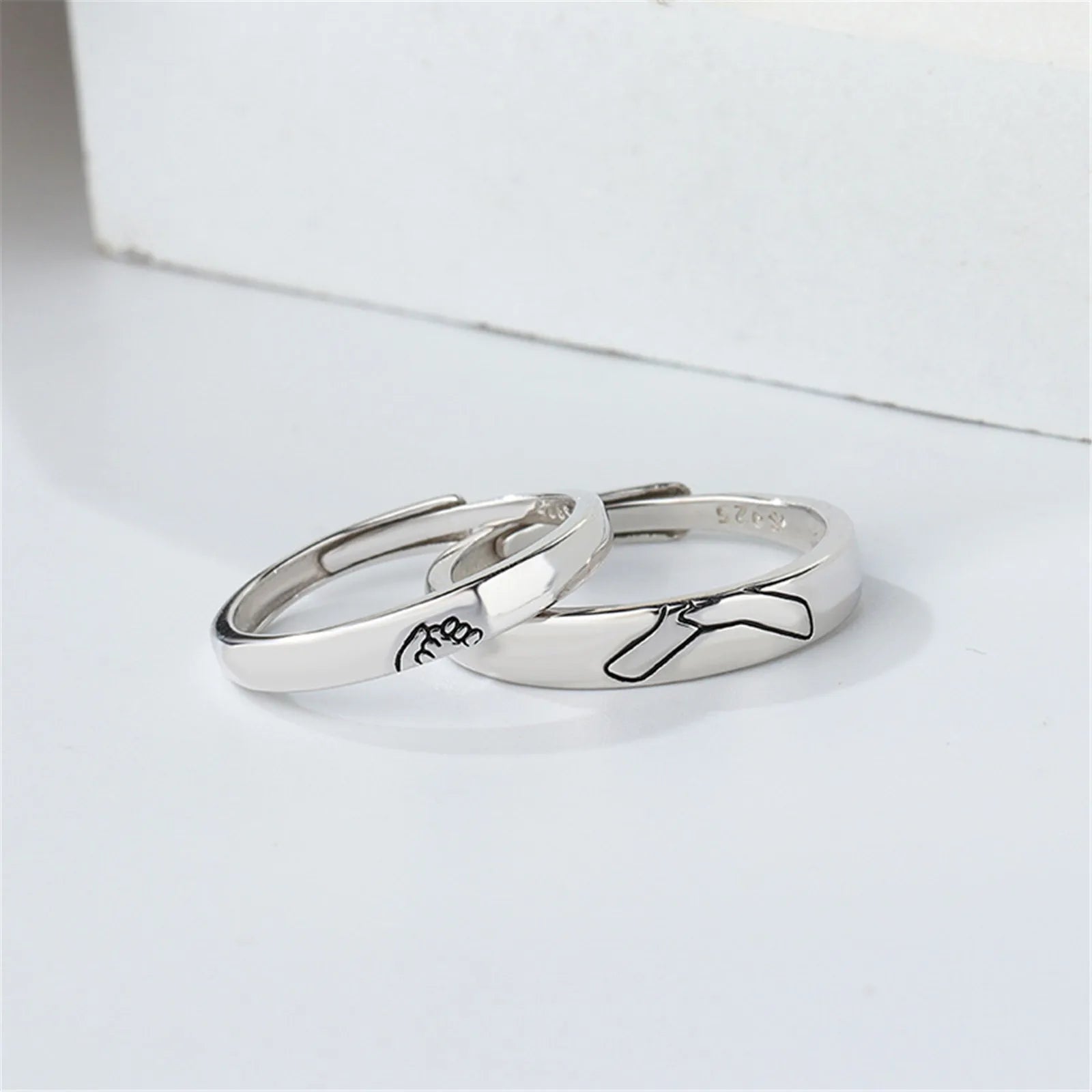 Fede Gimmel Ring for Couple Roman Times Retro Style