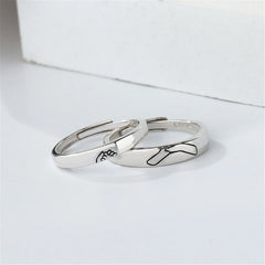 Fede Gimmel Ring for Couple Roman Times Retro Style