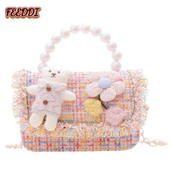 Feeddi Children's Crossbody Bag Stylish Princess Bag Girl Shoulder Bag