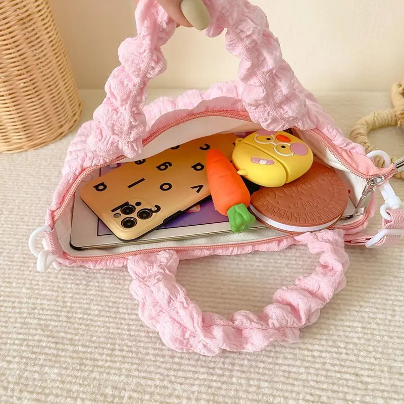 Mummy & Daughter Hand Holding Bags Bubble Tote Lunch Box Bag