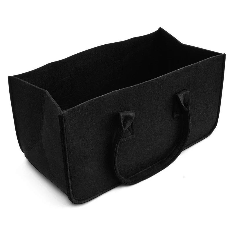 Felt Bag Fireplace Wooden Bag Firewood Basket