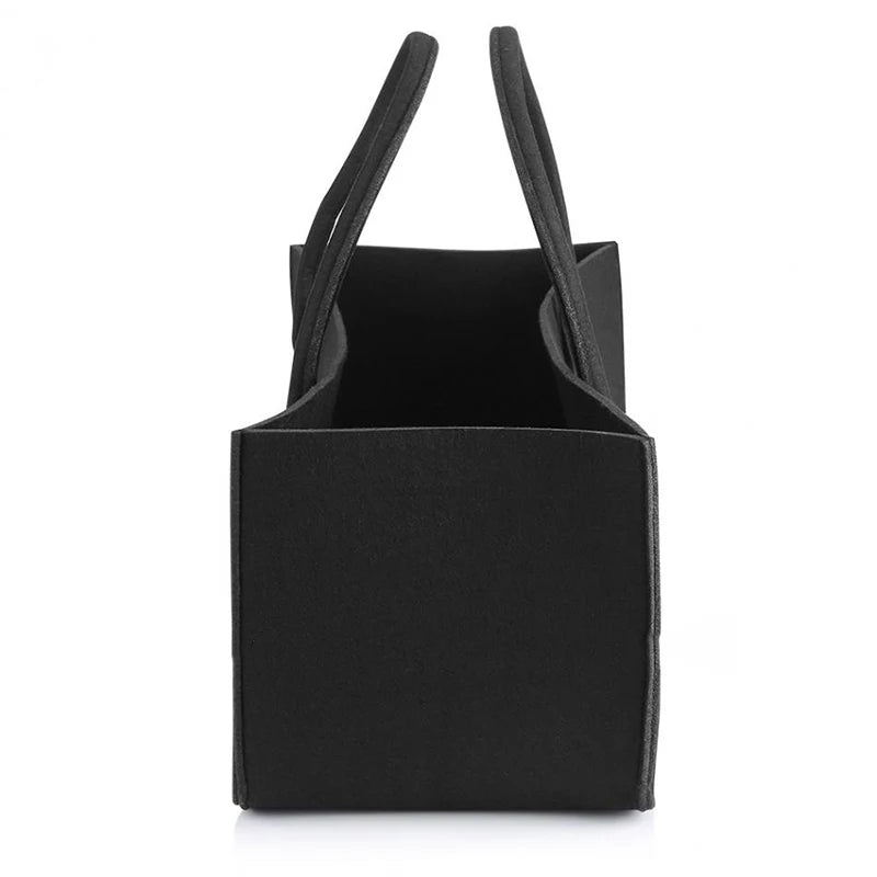Felt Bag Fireplace Wooden Bag Firewood Basket