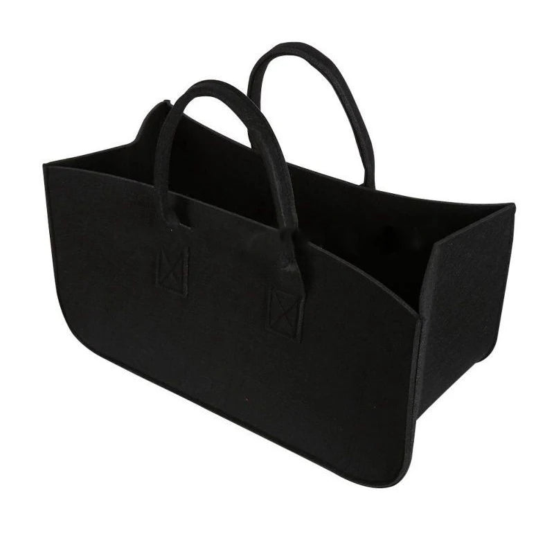 Felt Bag Fireplace Wooden Bag Firewood Basket