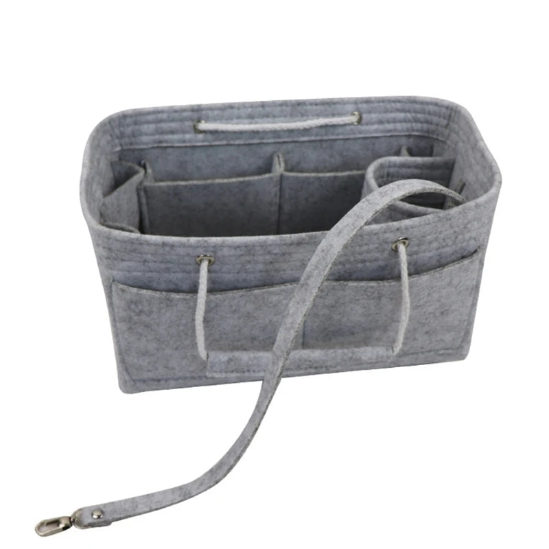 Felt Insert Bag Pocket Makeup Cosmetic Storage Handbag Purse Tote Baby Diaper