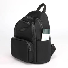 Women's Casual Solid Schoolbag Travel Backpack