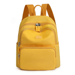 Women's Casual Solid Schoolbag Travel Backpack