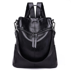 Women's Leather Travel Backpack