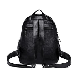 Women's Pu Leather Backpack for Casual Rucksacks