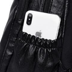 Women's Pu Leather Backpack for Casual Rucksacks