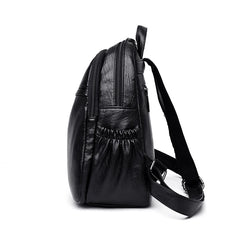 Women's Pu Leather Backpack for Casual Rucksacks