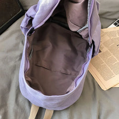 Canvas Teen Girl Backpack School Bags Casual Women's Travel Bag