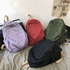 Canvas Teen Girl Backpack School Bags Casual Women's Travel Bag