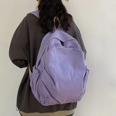 Canvas Teen Girl Backpack School Bags Casual Women's Travel Bag
