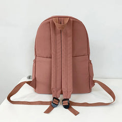 Female Canvas School Bag Casual Backpack Large Capacity Ladies Rucksac