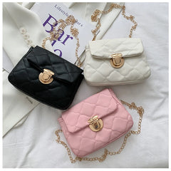 Women's Lingge Chain Messenger Bag - Casual Crossbody Style