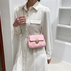 Women's Lingge Chain Messenger Bag - Casual Crossbody Style