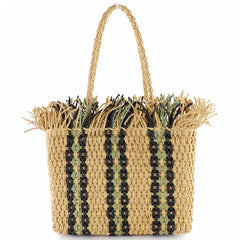 Female Straw Shoulder Bag Large Capacity Beach Bag