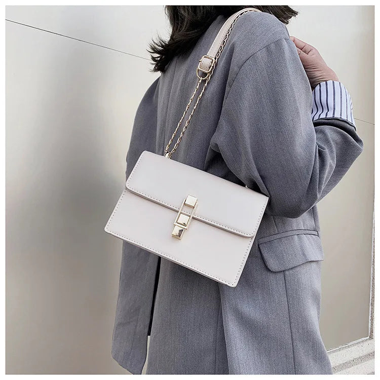 Women's Shoulder Bag Chain Solid Evening Bag Tote