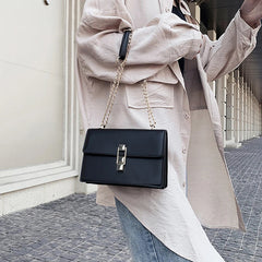 Women's Shoulder Bag Chain Solid Evening Bag Tote