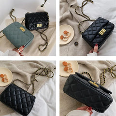 Women's PU Leather Crossbody Shoulder Bags Chain Mini Phone Bags