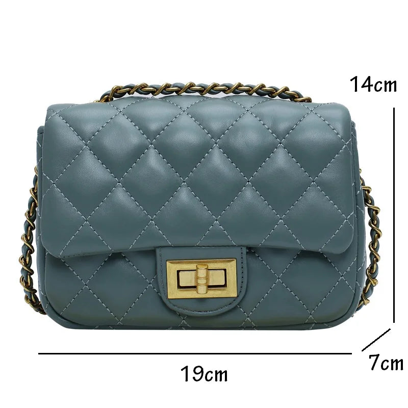 Women's PU Leather Crossbody Shoulder Bags Chain Mini Phone Bags