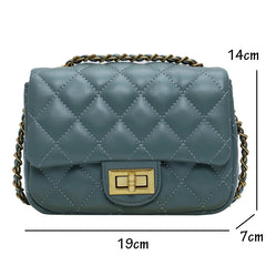 Women's PU Leather Crossbody Shoulder Bags Chain Mini Phone Bags