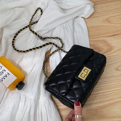 Women's PU Leather Crossbody Shoulder Bags Chain Mini Phone Bags