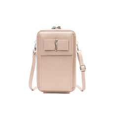 Female Bowknot Large Capacity Messenger Bag Solid Ladies Single Shoulder Purse