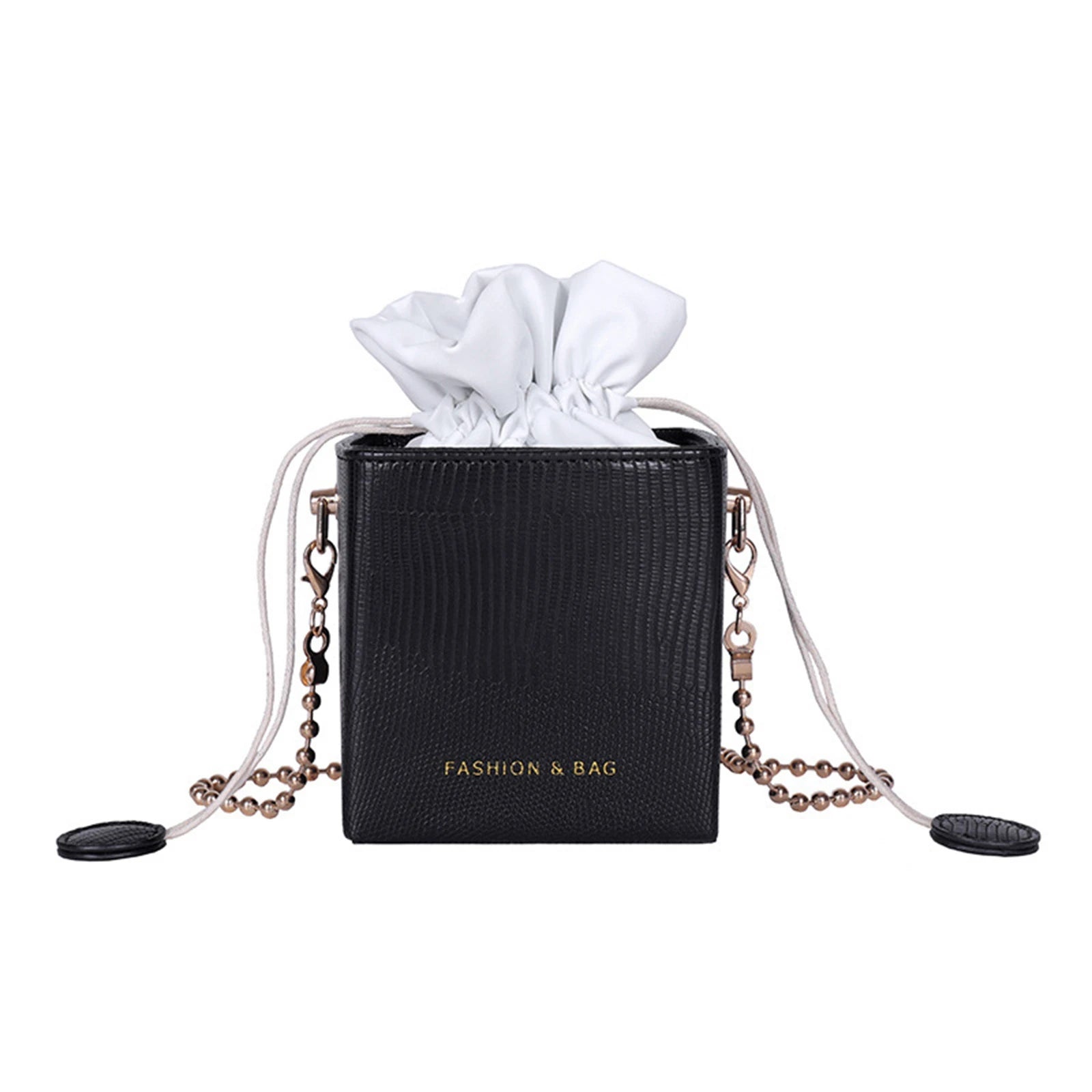 Letter Print Shoulder Bag Messenger Bag for Women Yellow