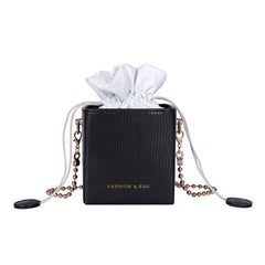 Letter Print Shoulder Bag Messenger Bag for Women Yellow