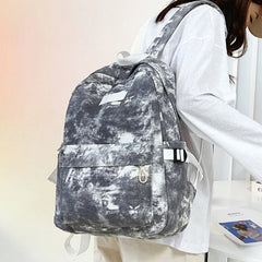 Female Canvas Backpack Casual Women Shoulder Bag Solid School Bag For Teenage