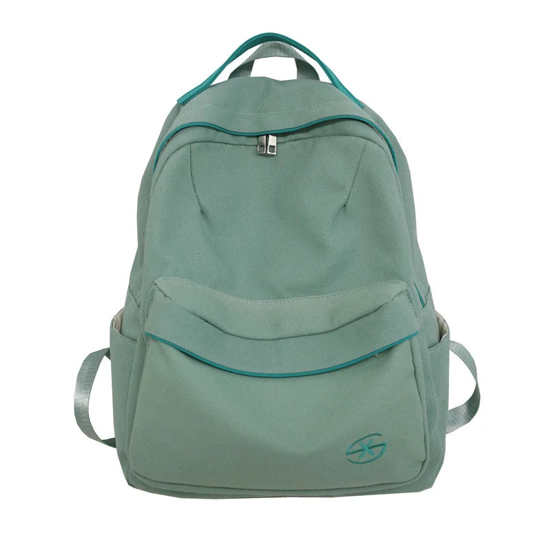 Female Canvas Backpack Casual School Backpack Notebook Harajuku Backpacks