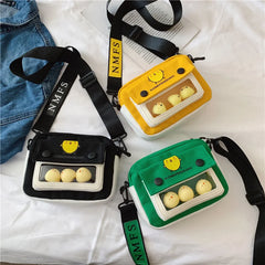 Chicken Cartoon Messenger Bag for Women Girl Student Shopping Handbag